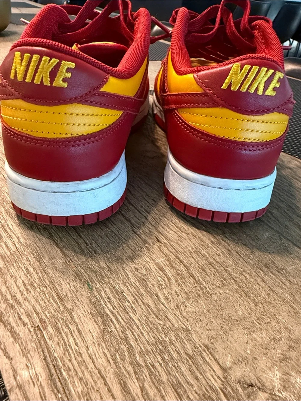 Nike Dunk Low “Midas Gold / Tough Red”, style DD1391-701 size 10